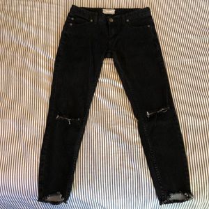 Black free people pants size 26